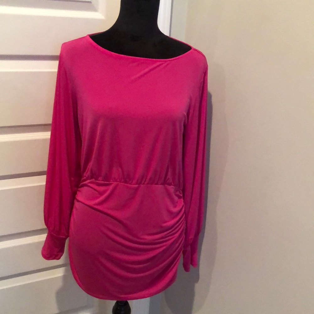 Hot pink blouse